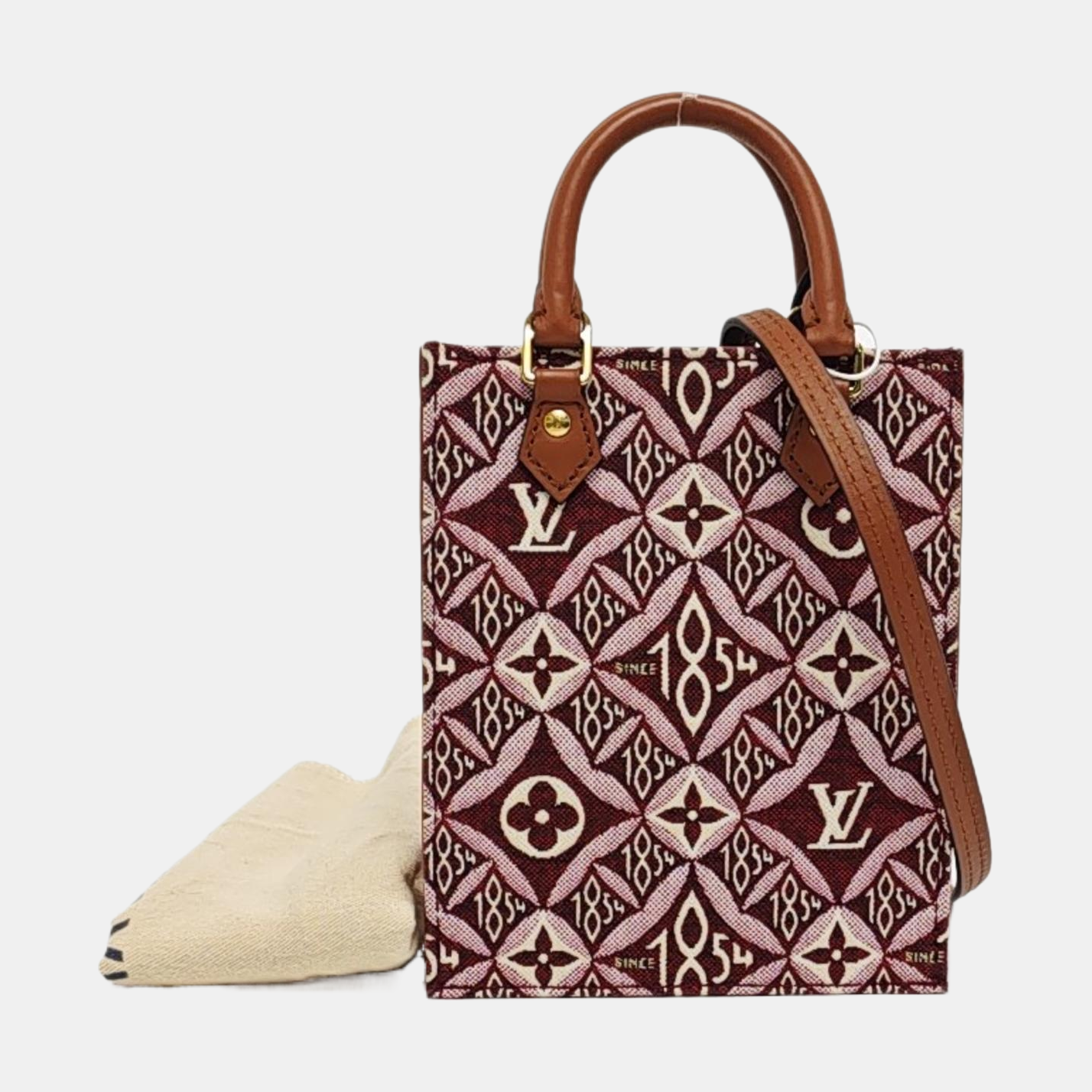 Authenticated pre-owned  Sac Plat Mini Fabric Red - Shoulder Bag at Looply