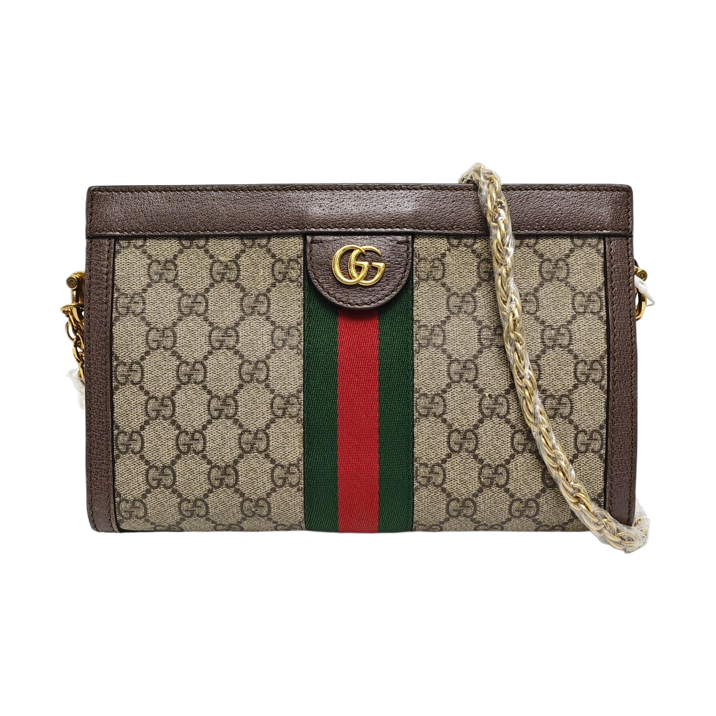Authenticated pre-owned  Ophidia Small Monogram Coated Canvas Beige - Shoulder Bag at Looply