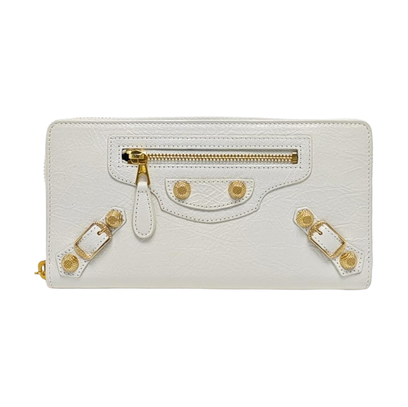 Authenticated pre-owned  Classic City Lambskin White Wallet - Wallet at Looply