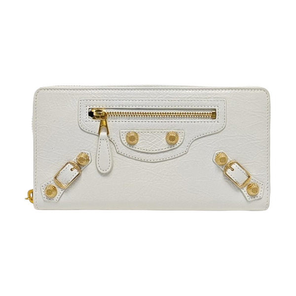 Authenticated pre-owned  Classic City Lambskin White Wallet - Wallet at Looply