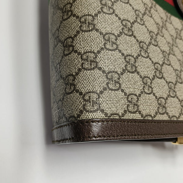 Authenticated pre-owned  Ophidia Small Monogram Coated Canvas Beige - Shoulder Bag at Looply