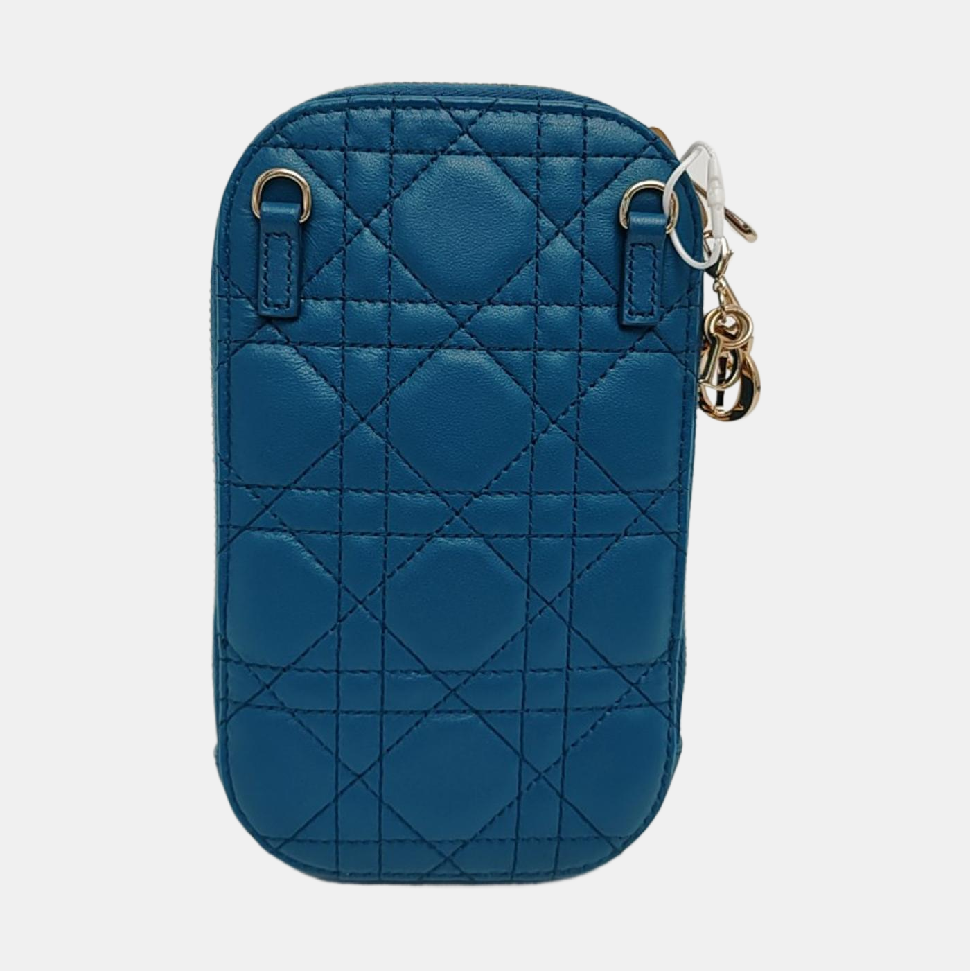 Authenticated pre-owned  Lady Dior Lambskin Blue - Shoulder Bag at Looply