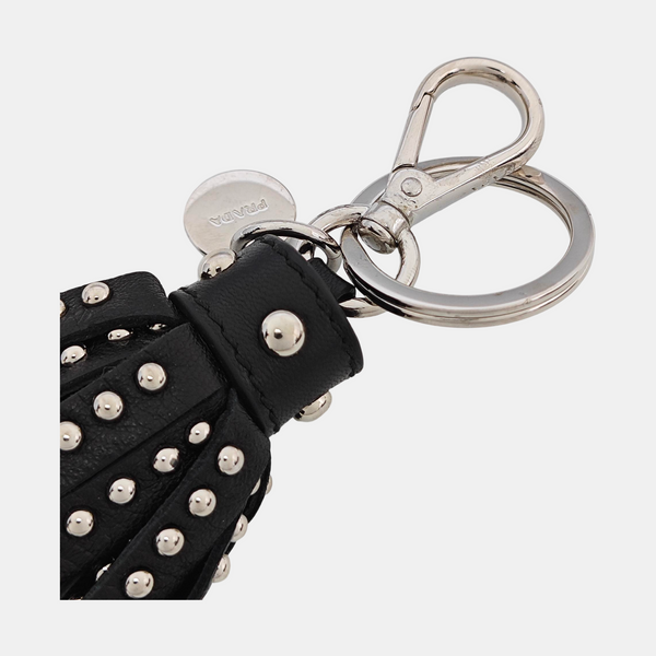 Authenticated pre-owned  Leather Black Bag Charm - Bag Charm at Looply