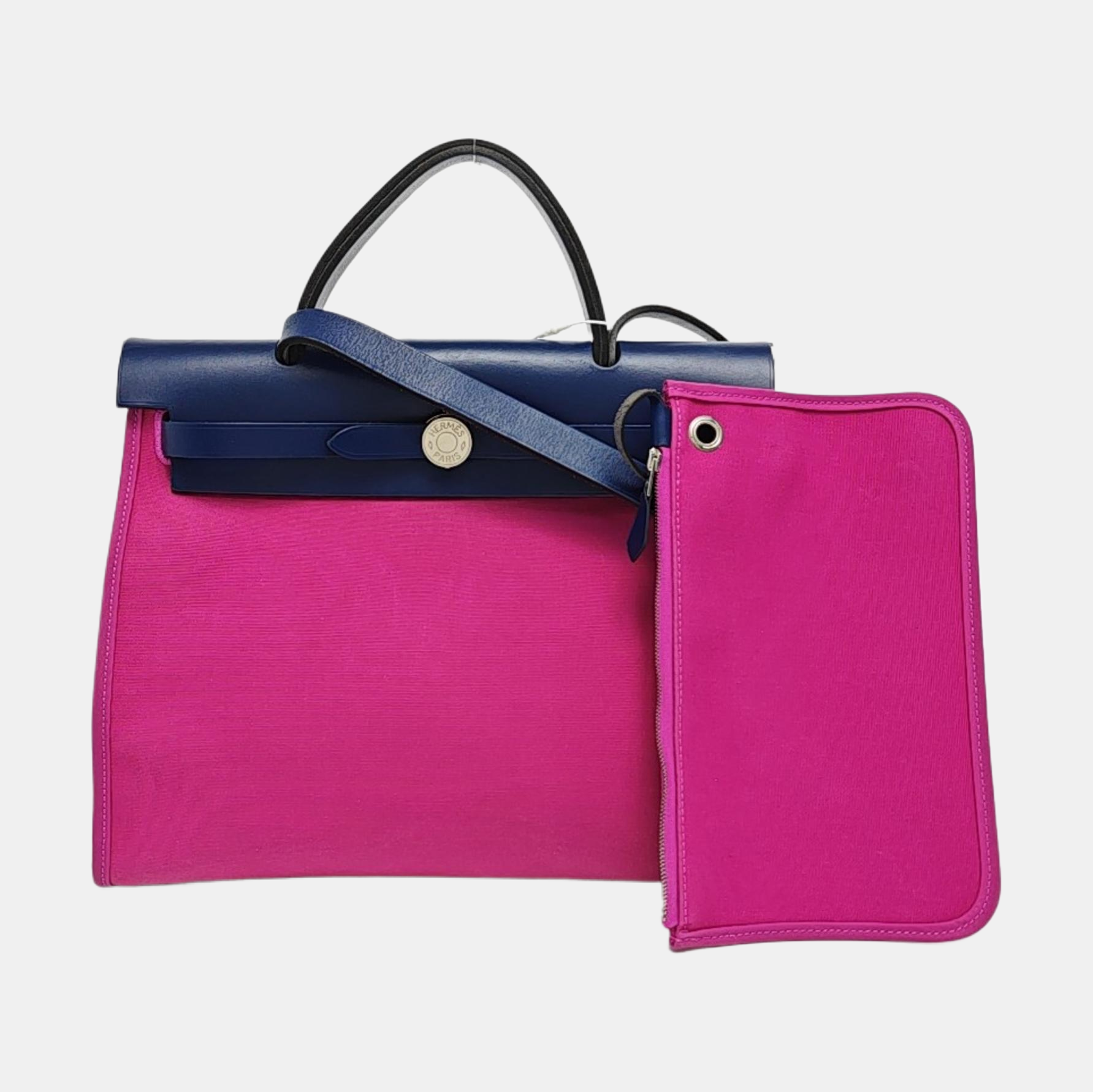Authenticated pre-owned  Herbag 31 Canvas Pink - Shoulder Bag at Looply