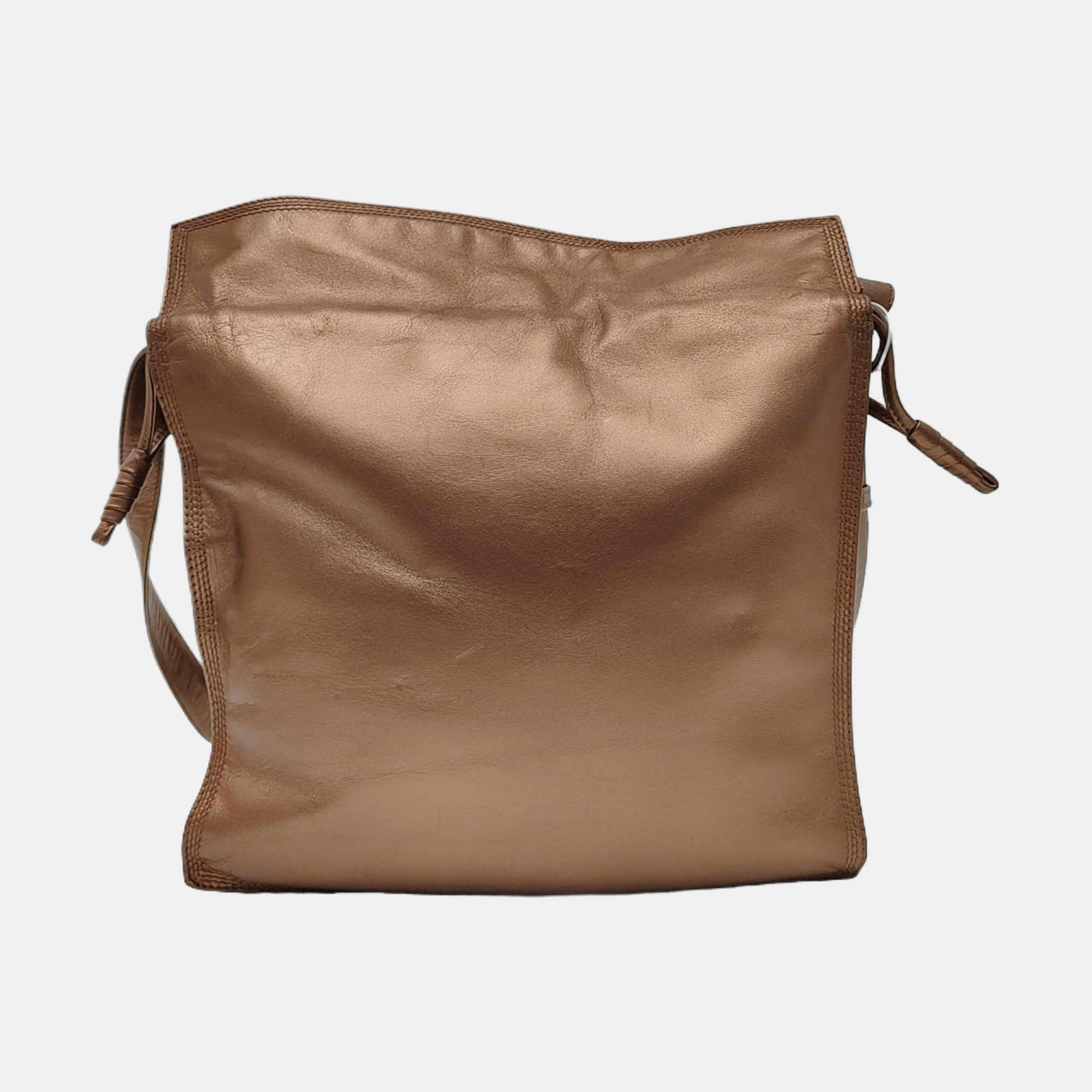 Authenticated pre-owned  Flamenco Xl Calfskin Rose Gold - Shoulder Bag at Looply