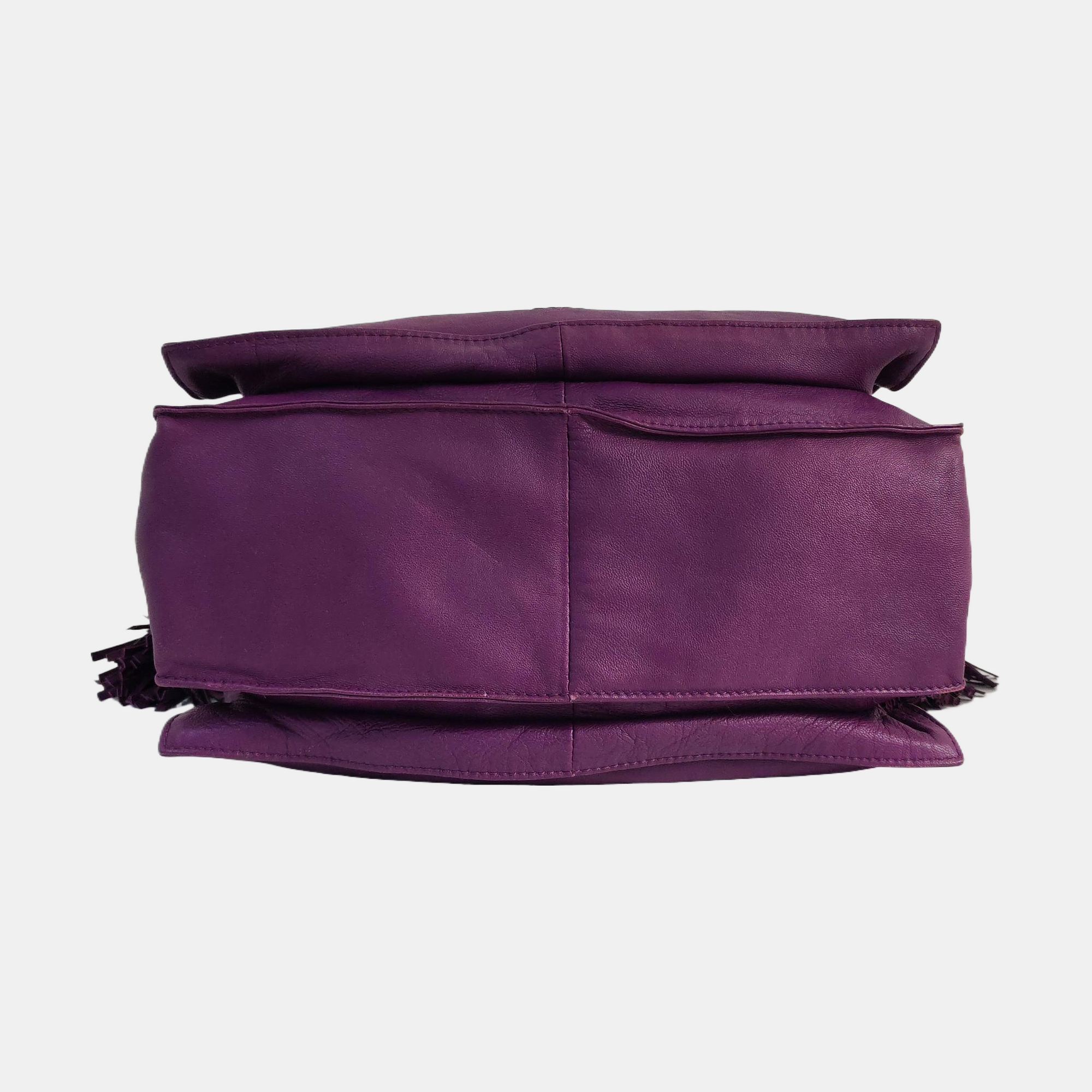 Authenticated pre-owned  Flamenco Lambskin Purple - Crossbody Bag at Looply