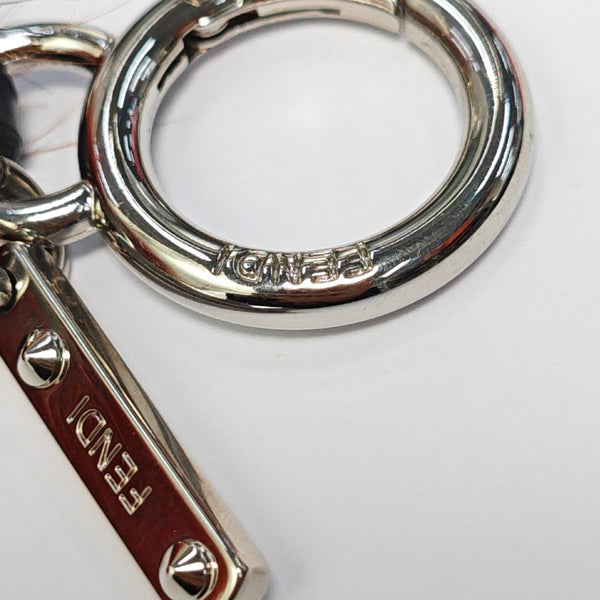 Synthetic Bag Charm Brown