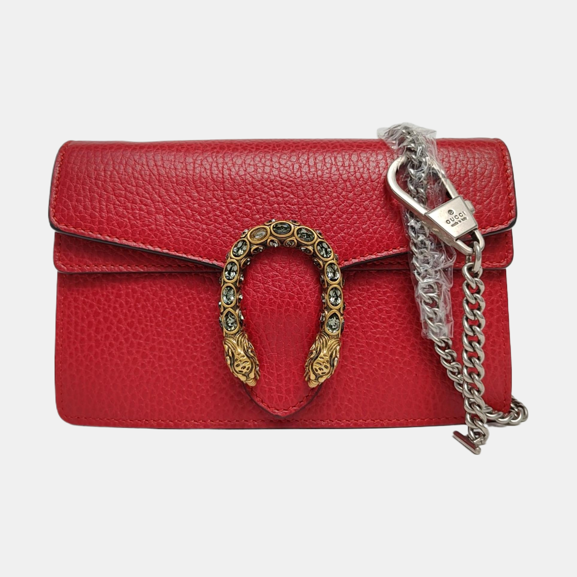 Authenticated pre-owned  Dionysus Super Mini Calfskin Red - Shoulder Bag at Looply