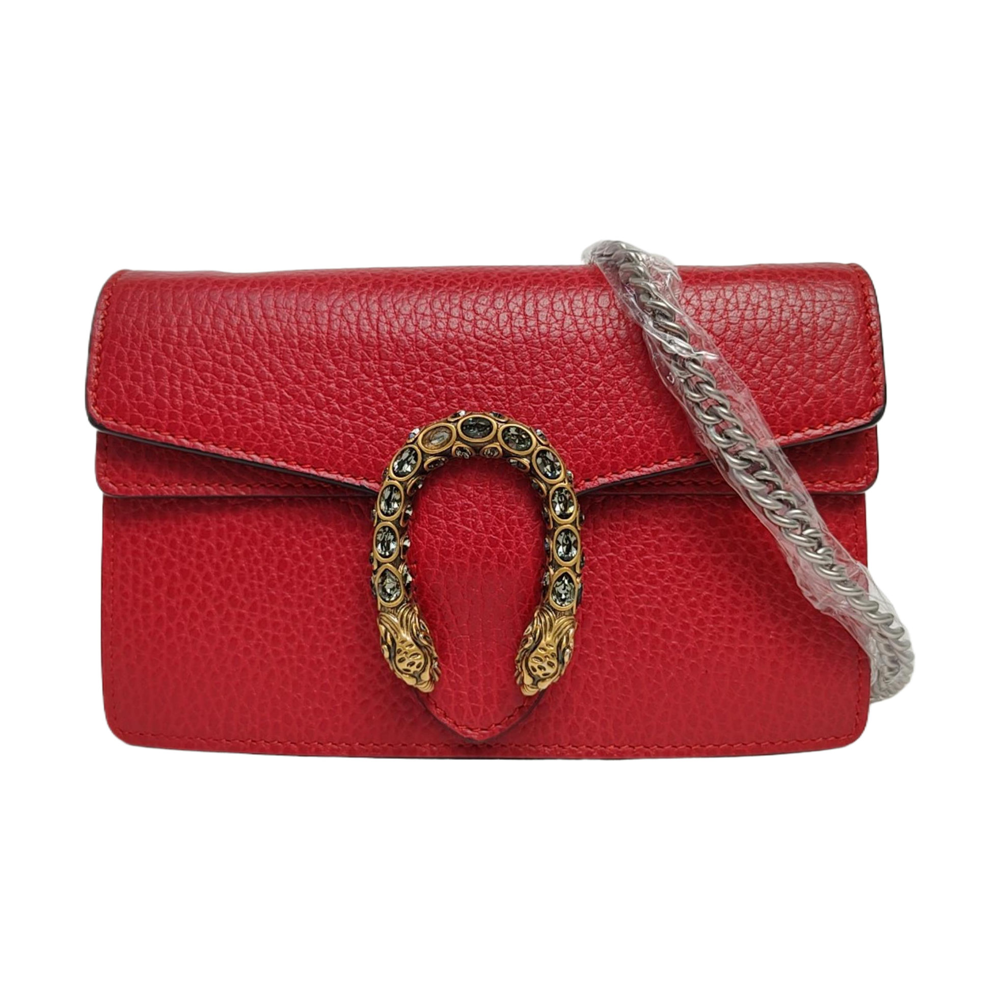 Authenticated pre-owned  Dionysus Super Mini Calfskin Red - Shoulder Bag at Looply