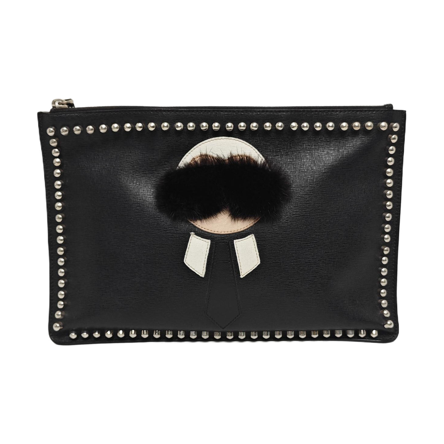 Authenticated pre-owned  Karlito Calfskin Black - Clutch at Looply