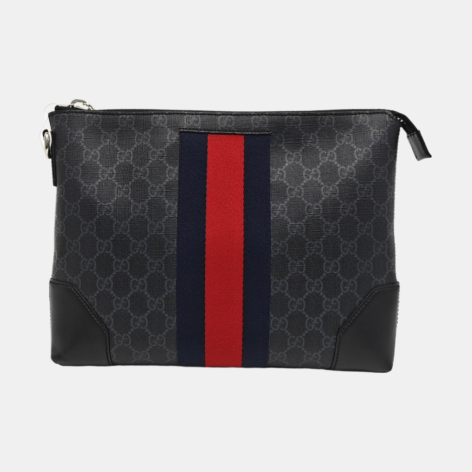 Authenticated pre-owned  Ophidia Monogram Coated Canvas Gray - Clutch at Looply