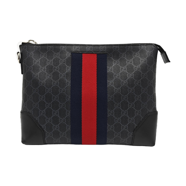 Authenticated pre-owned  Ophidia Monogram Coated Canvas Gray - Clutch at Looply