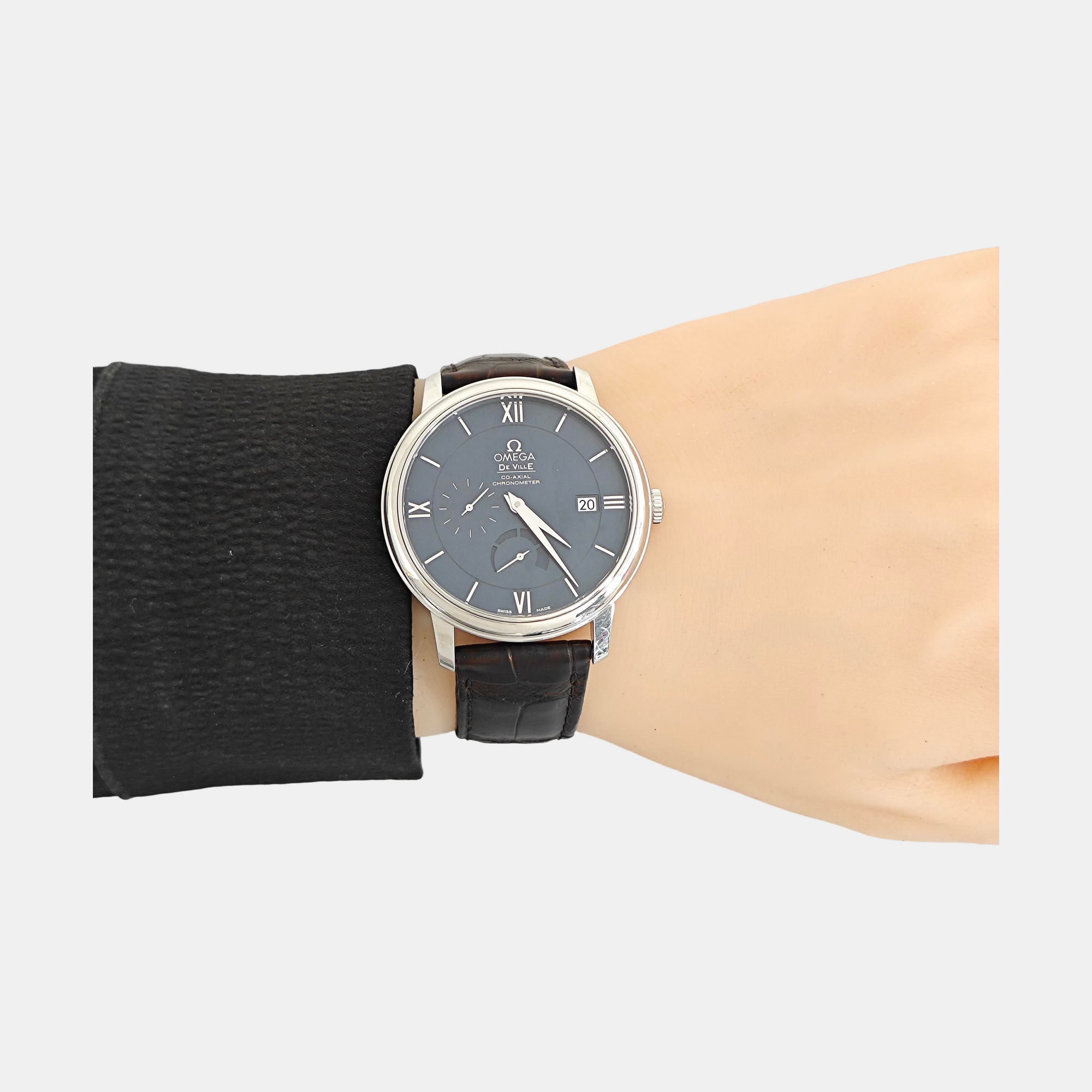 De Ville 39.5mm Navy Blue Automatic Watch