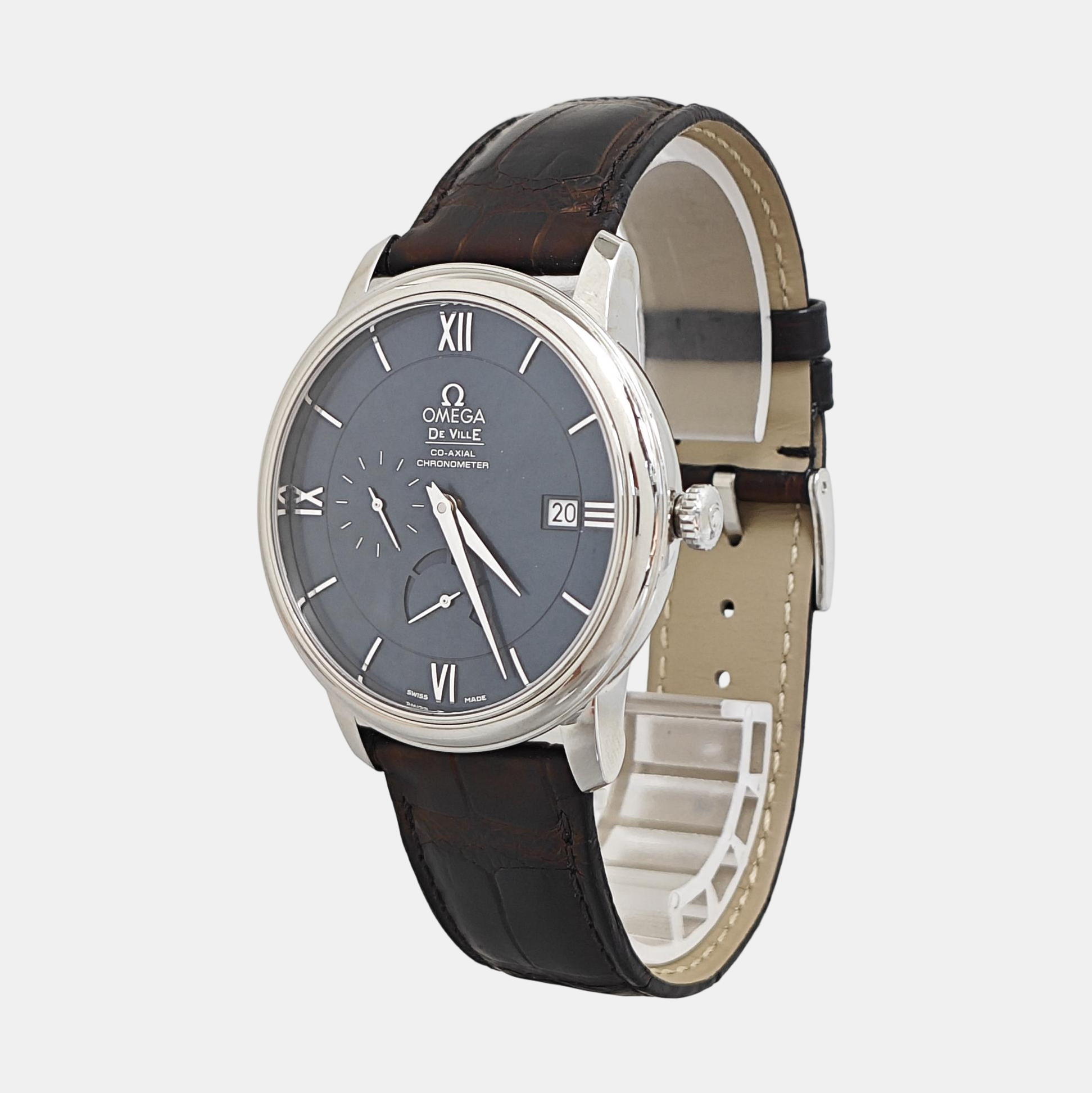 De Ville 39.5mm Navy Blue Automatic Watch