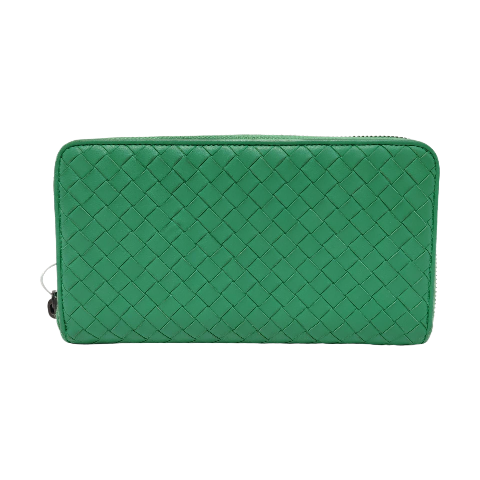 Authenticated pre-owned  Intrecciato Lambskin Green Wallet - Wallet at Looply