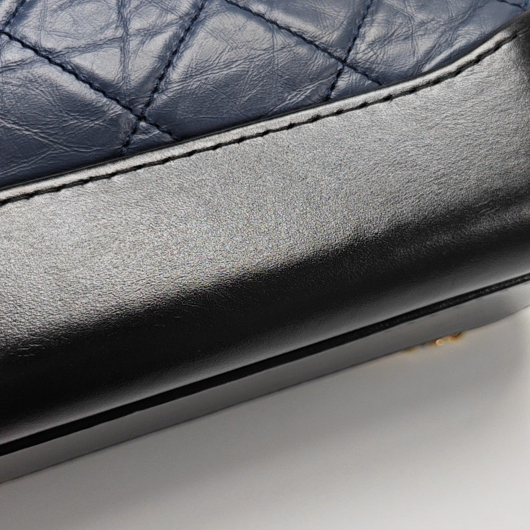 Authenticated pre-owned  Gabrielle Small Calfskin Blue - Shoulder Bag at Looply