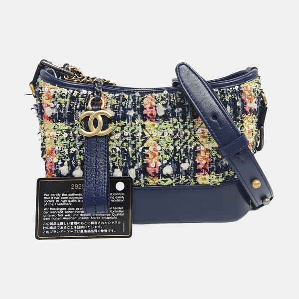 Authenticated pre-owned  Gabrielle Small Fabric Blue - Shoulder Bag at Looply