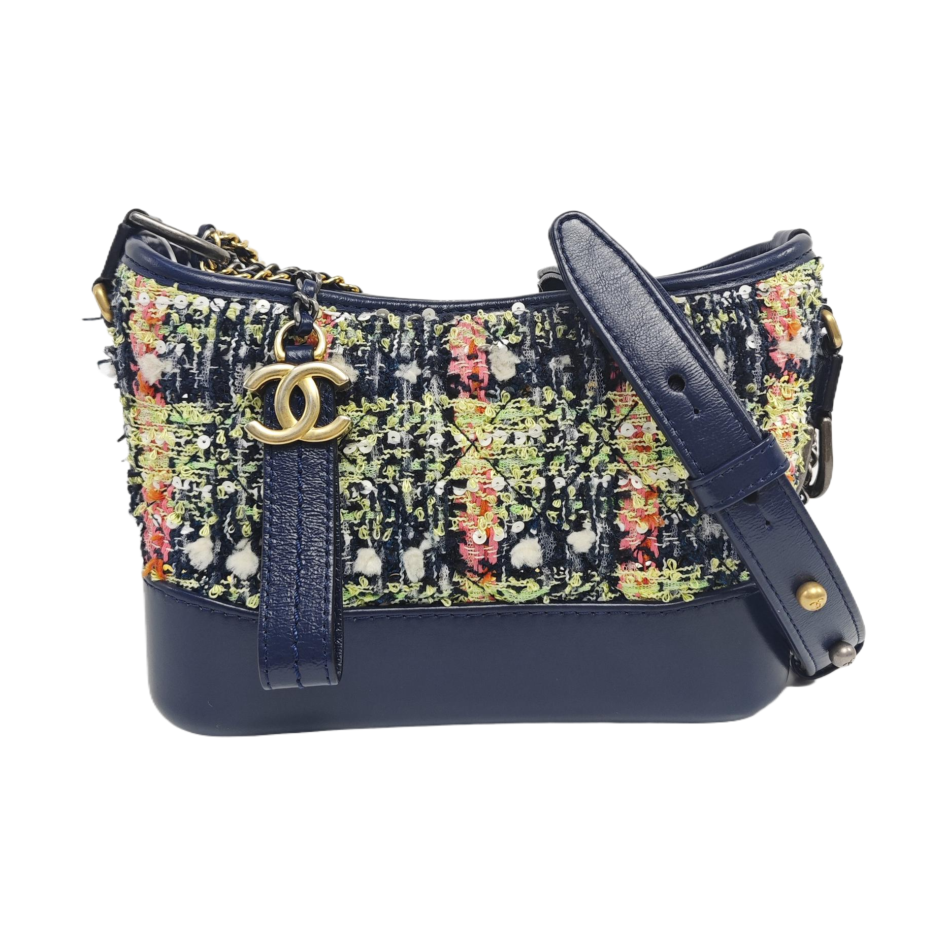 Authenticated pre-owned  Gabrielle Small Fabric Blue - Shoulder Bag at Looply