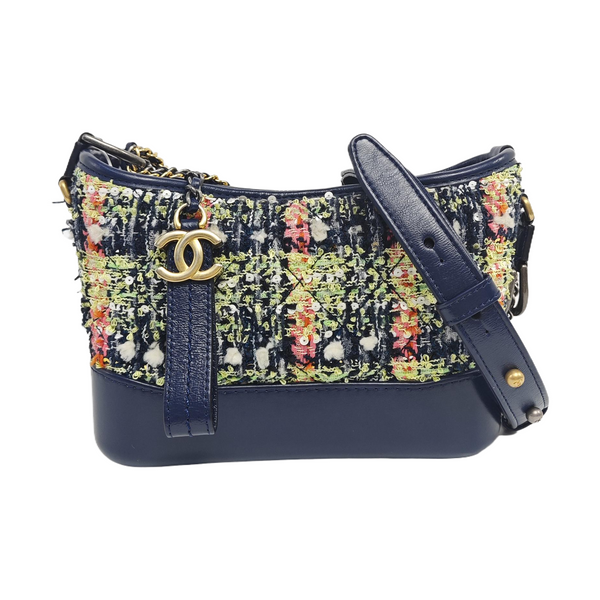 Authenticated pre-owned  Gabrielle Small Fabric Blue - Shoulder Bag at Looply