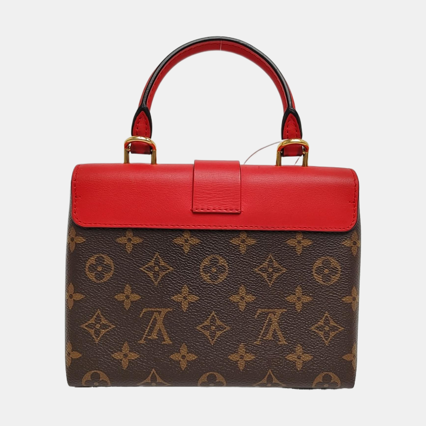 Authenticated pre-owned  Locky BB Monogram Coated Canvas Red - Shoulder Bag at Looply