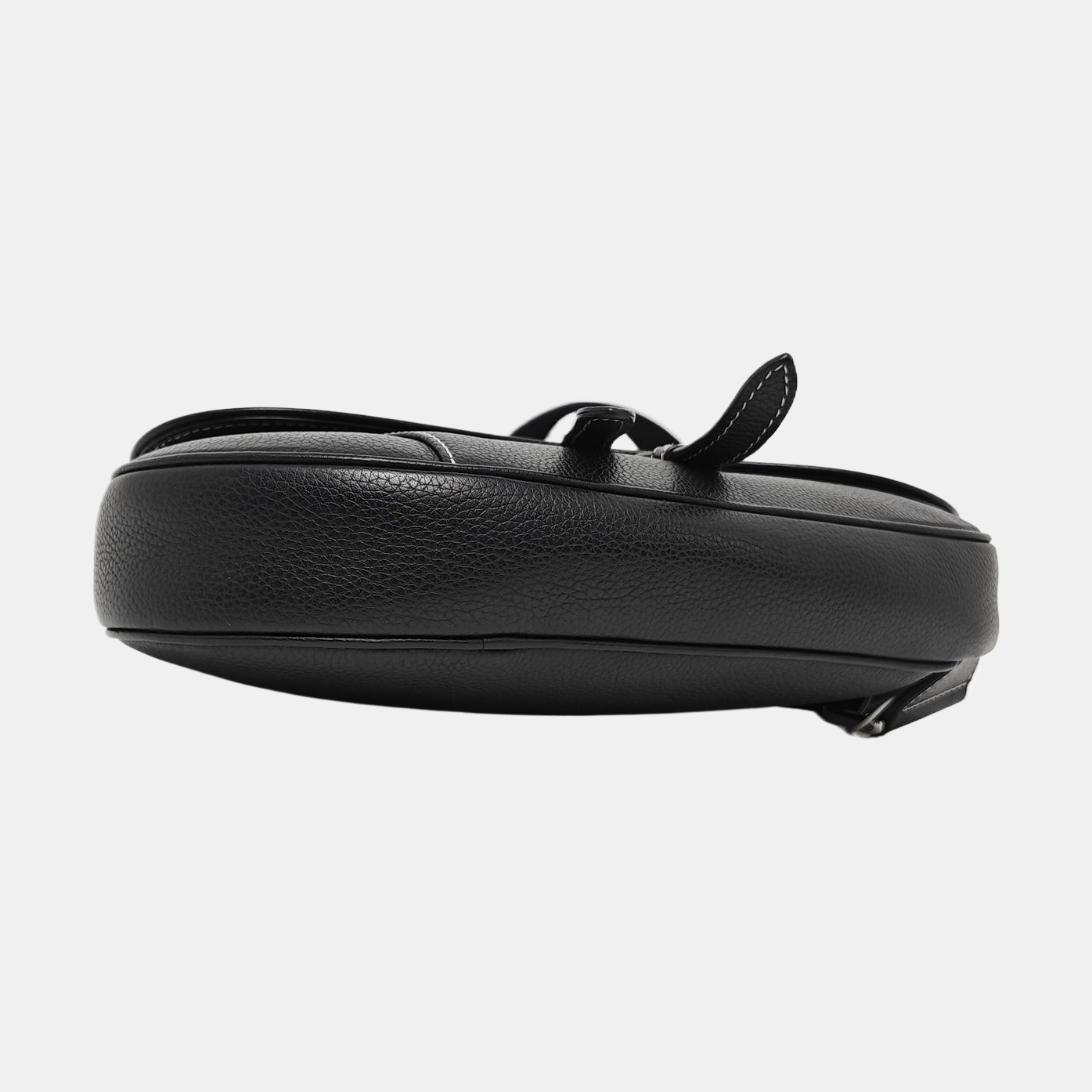 Authenticated pre-owned  Saddle Medium Calfskin Black - Belt Bag at Looply