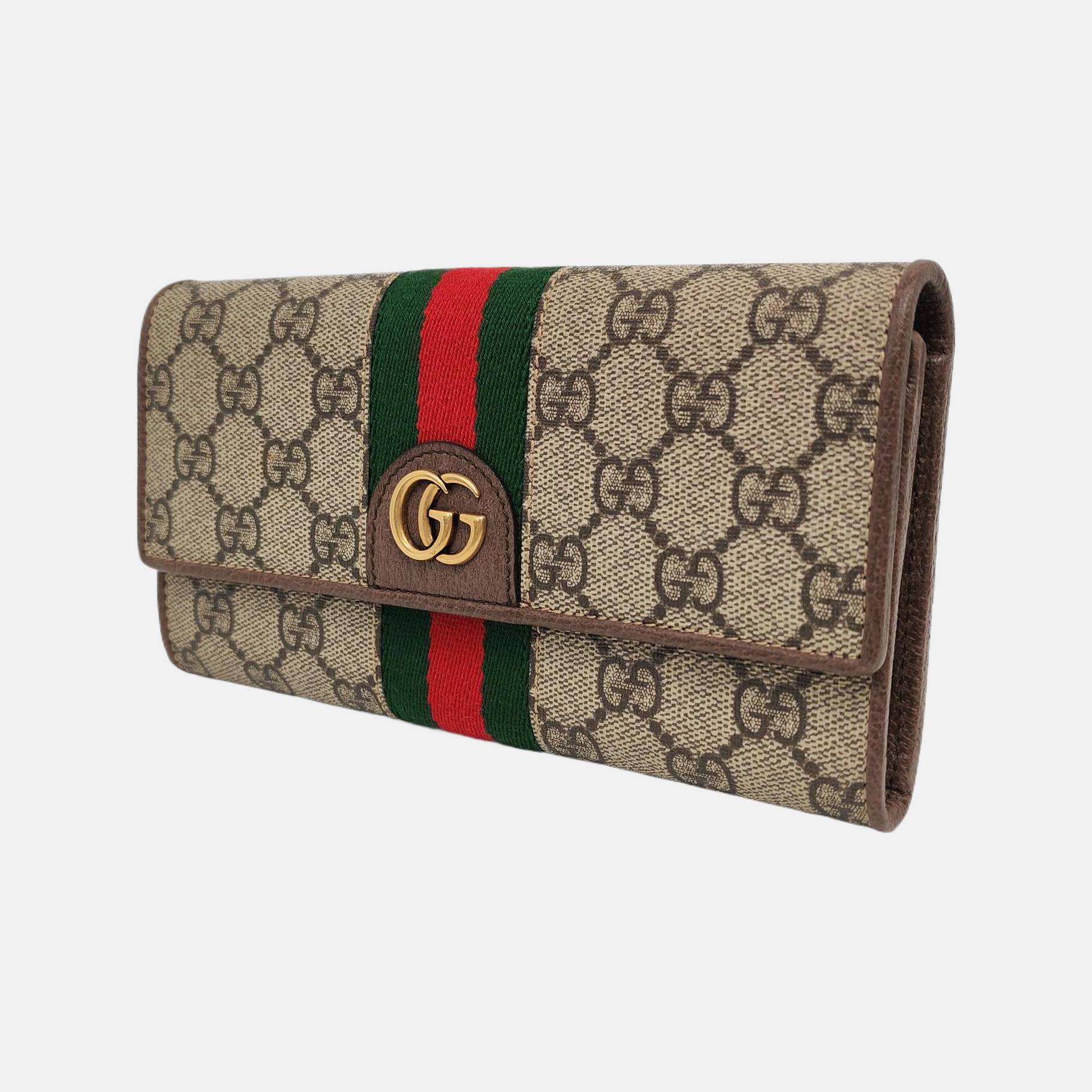 Authenticated pre-owned  Ophidia Monogram Coated Canvas Beige Wallet - Wallet at Looply