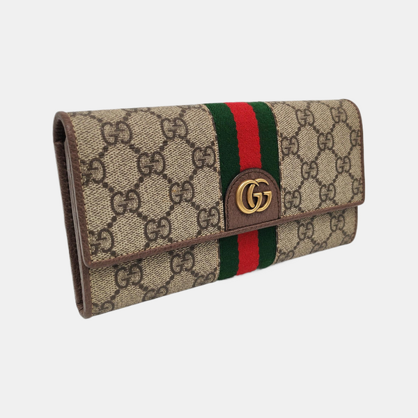 Authenticated pre-owned  Ophidia Monogram Coated Canvas Beige Wallet - Wallet at Looply