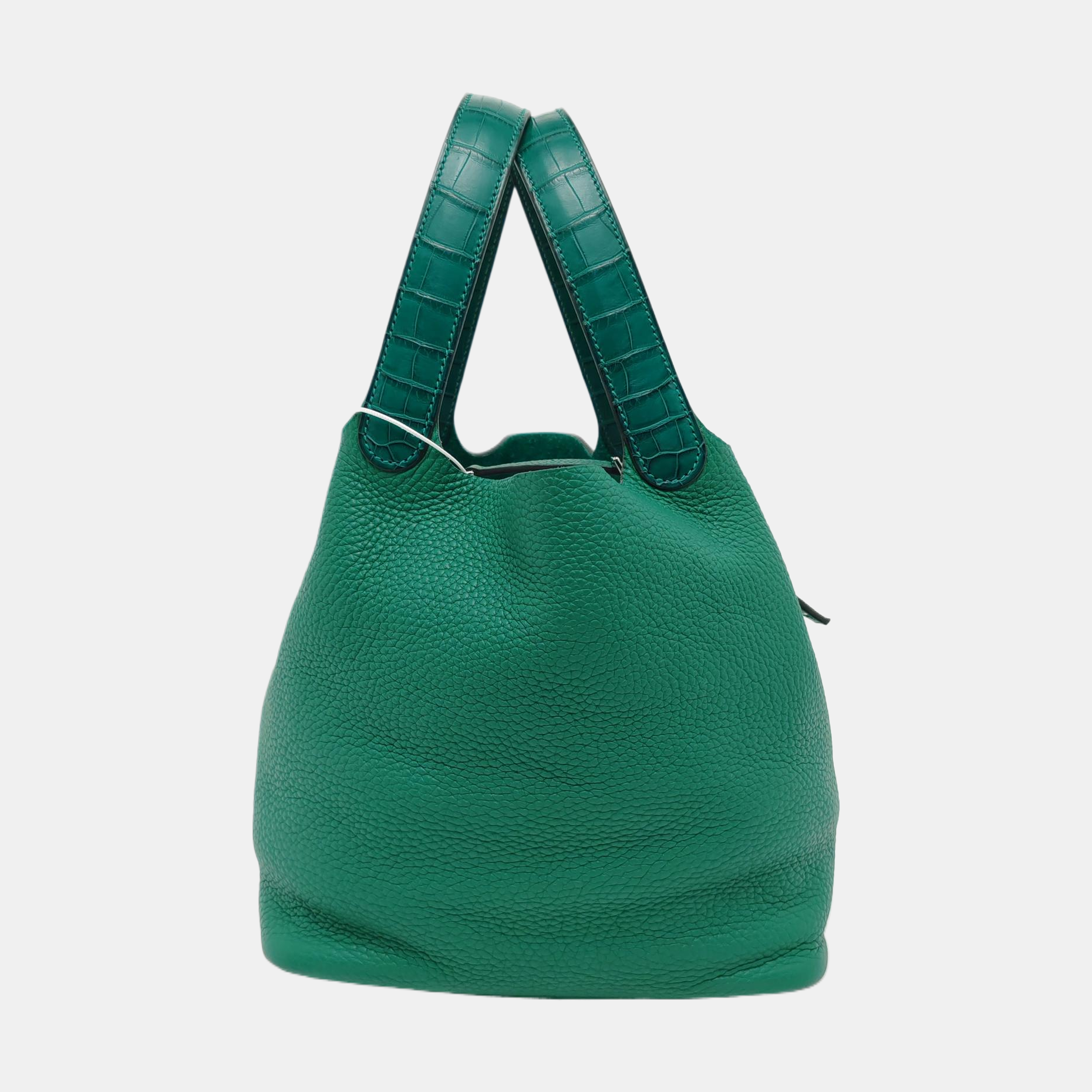 Authenticated pre-owned  Picotin Lock 22 Clemence Green - Top Handle Bag at Looply