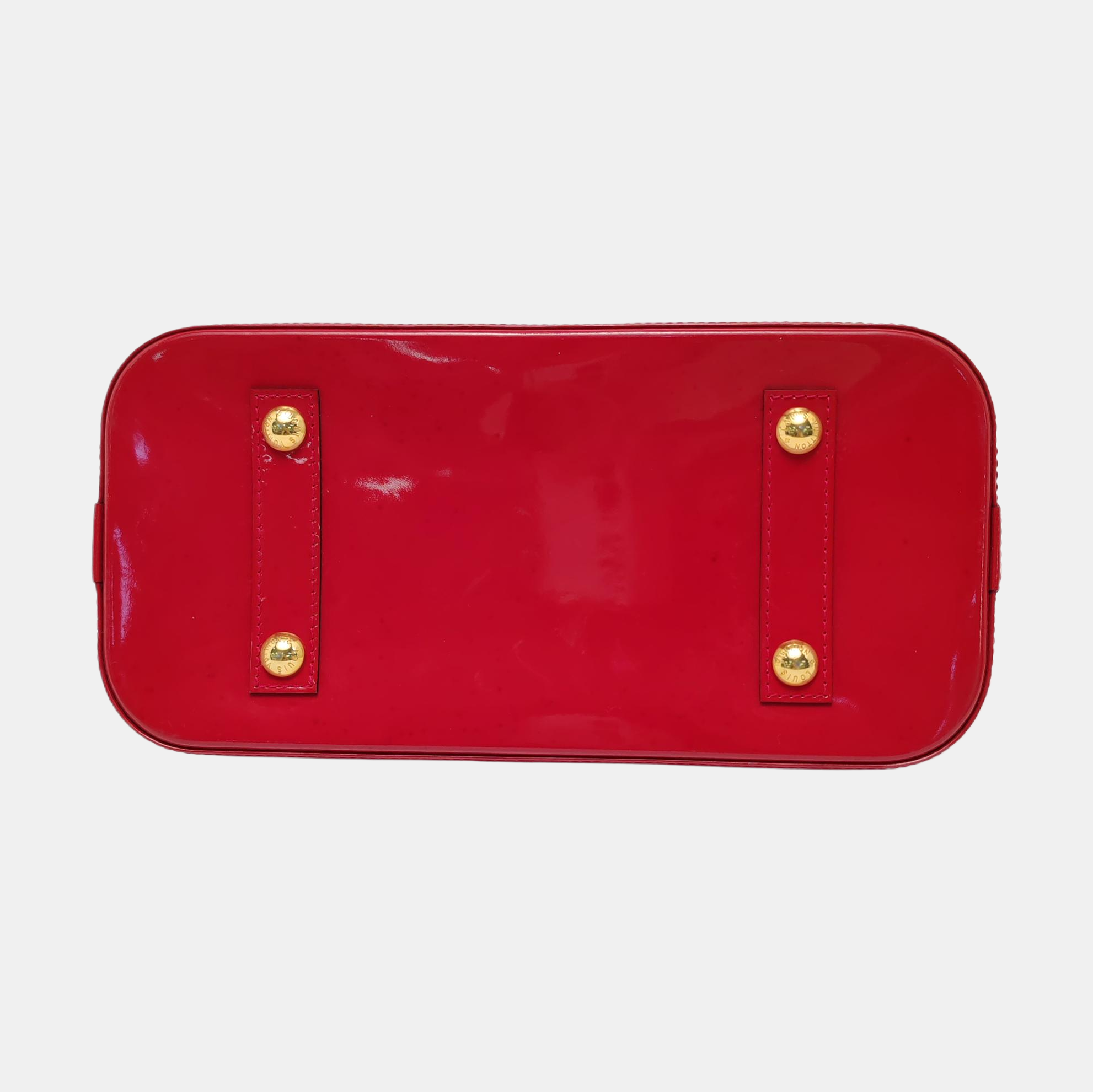 Authenticated pre-owned  Alma PM Monogram Calfskin Red - Top Handle Bag at Looply