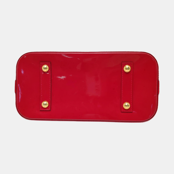 Authenticated pre-owned  Alma PM Monogram Calfskin Red - Top Handle Bag at Looply