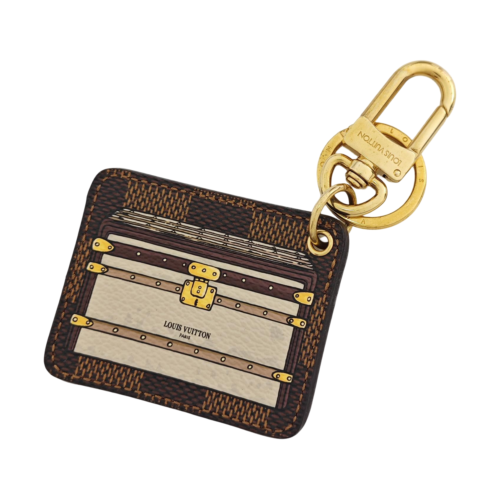 Authenticated pre-owned  Leather Brown Bag Charm - Bag Charm at Looply