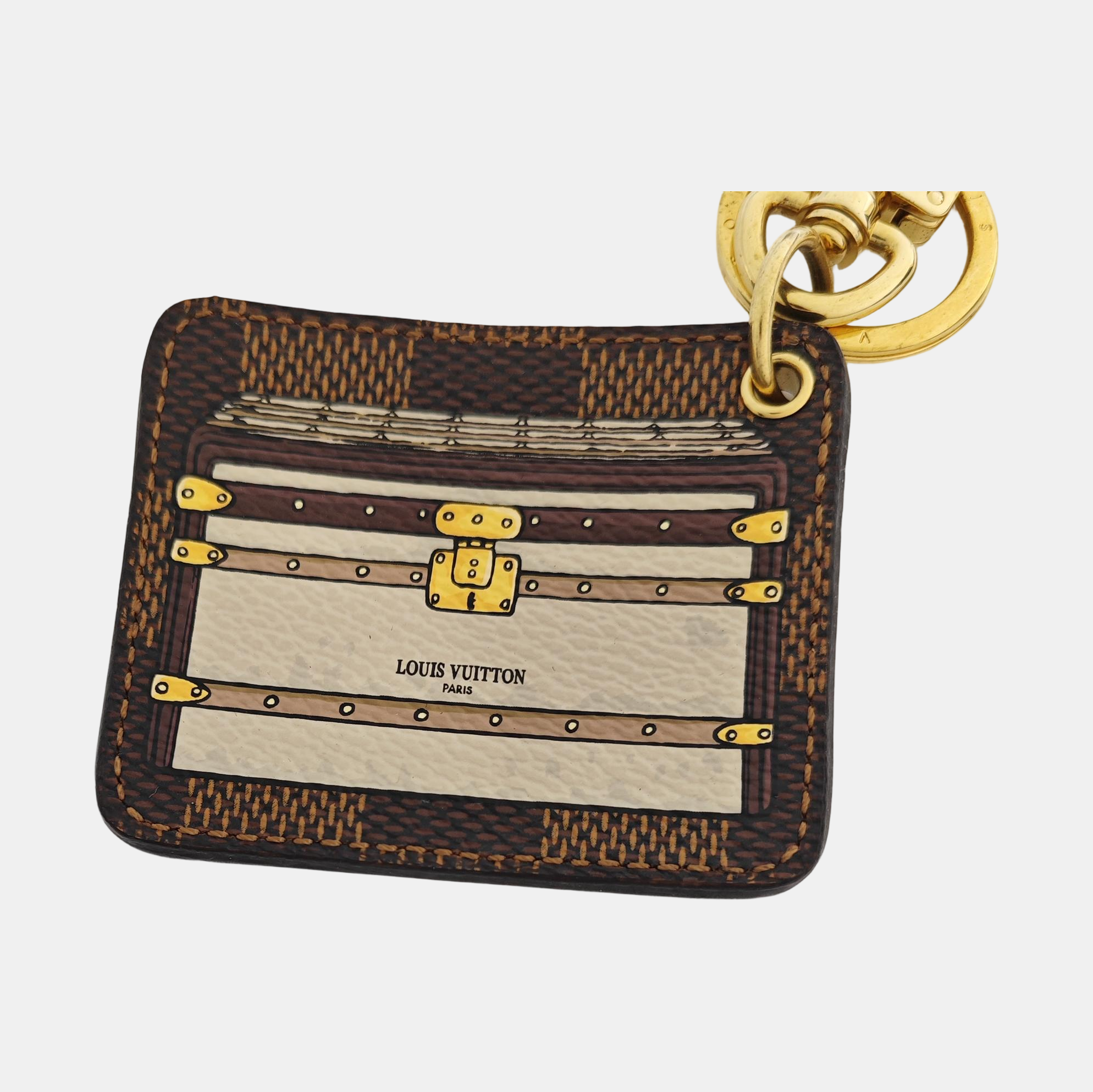 Authenticated pre-owned  Leather Brown Bag Charm - Bag Charm at Looply