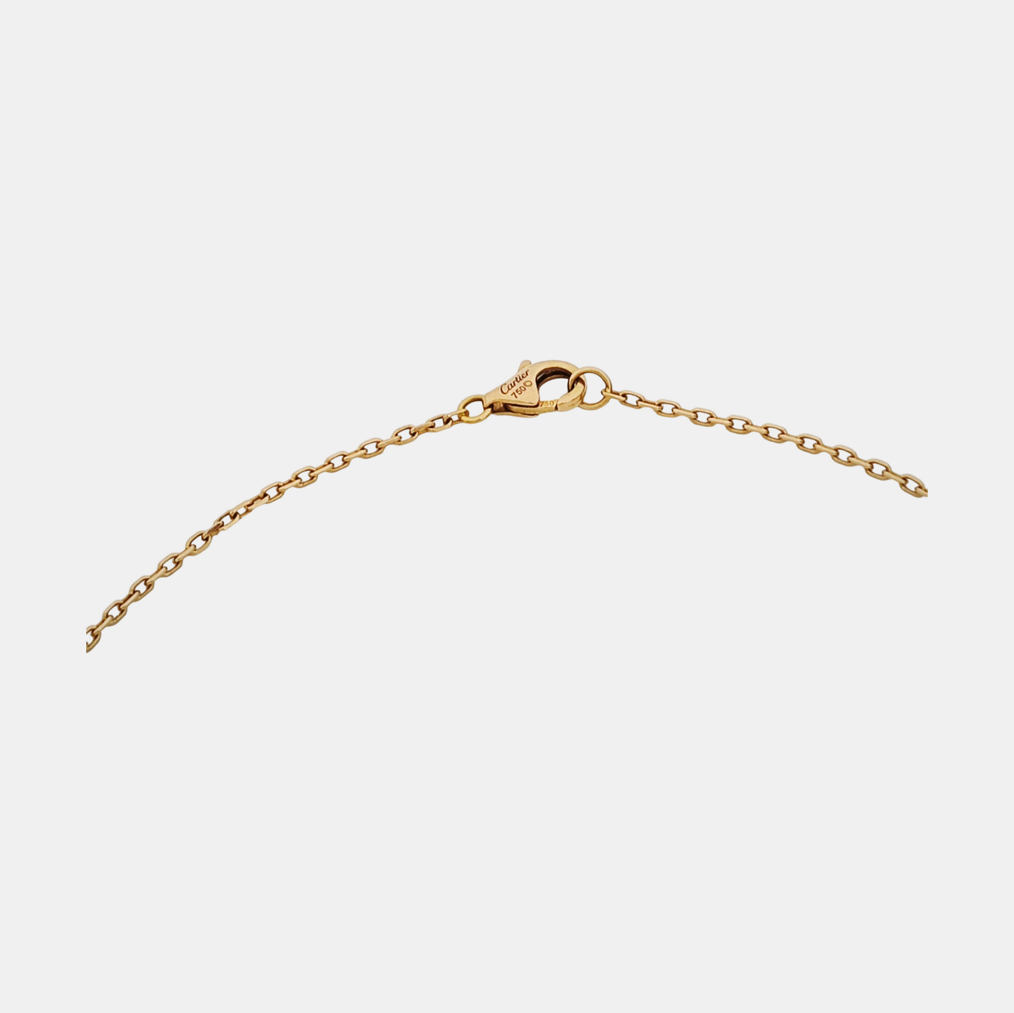 Authenticated pre-owned  C Heart Diamond Pendant 18K Rose Gold Necklace - Necklace at Looply