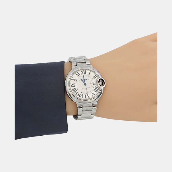 Ballon Bleu de Cartier 33mm Silver Automatic Watch