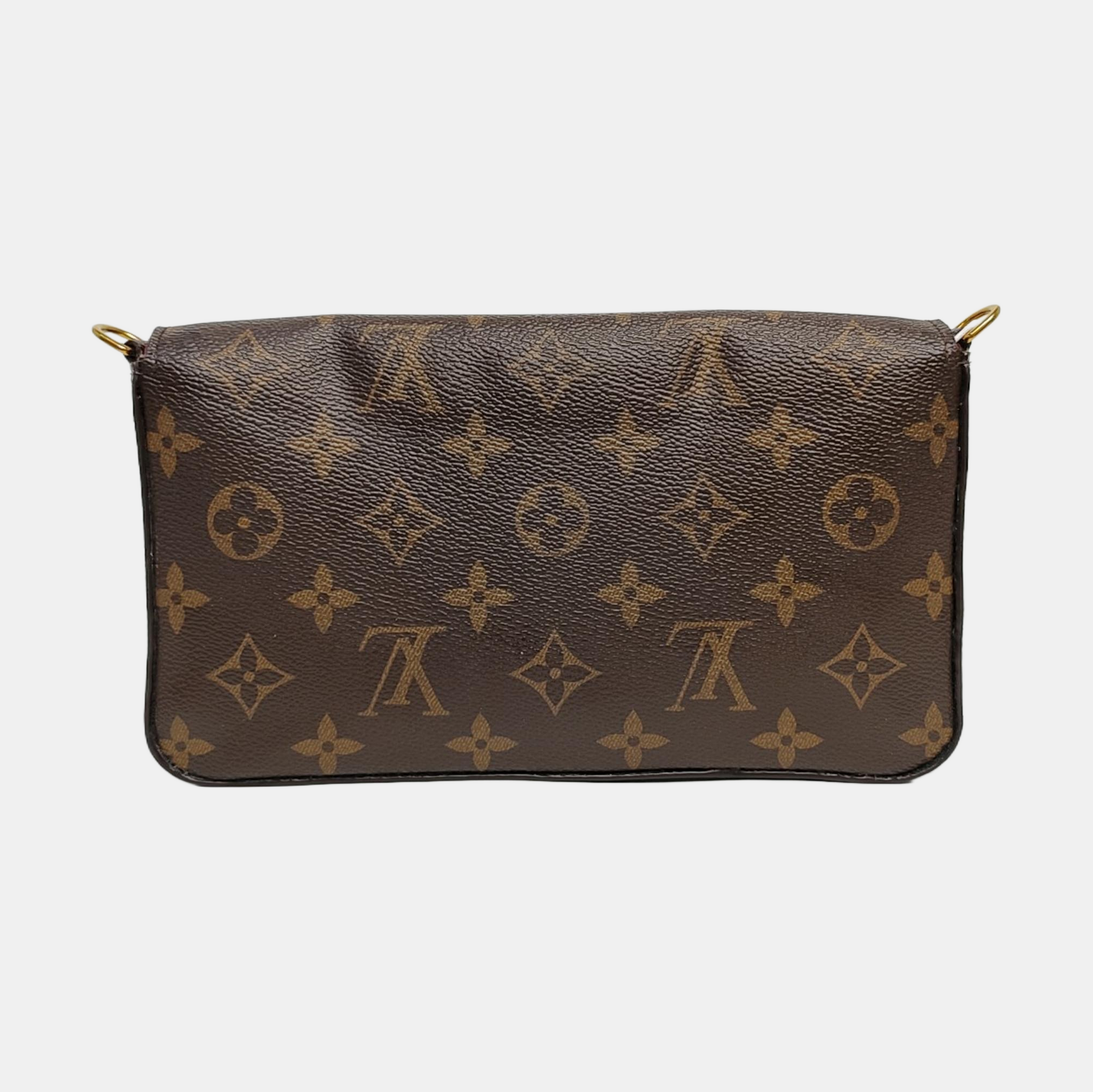 Authenticated pre-owned  Félicie Monogram Coated Canvas Brown - Crossbody Bag at Looply