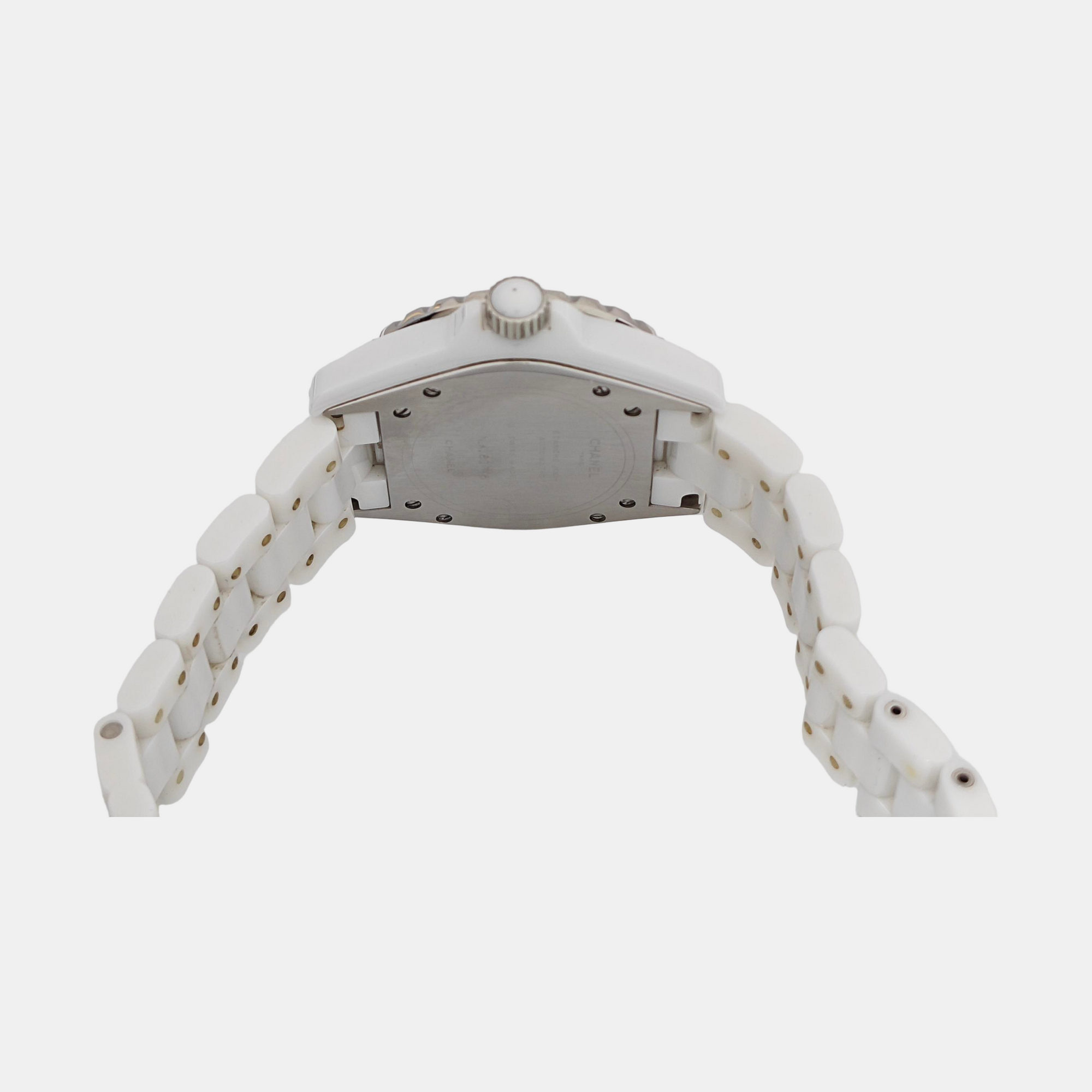 J12 39mm White Automatic Watch