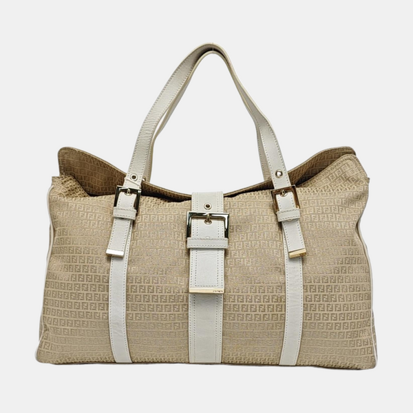 Canvas Shoulder Bag Beige