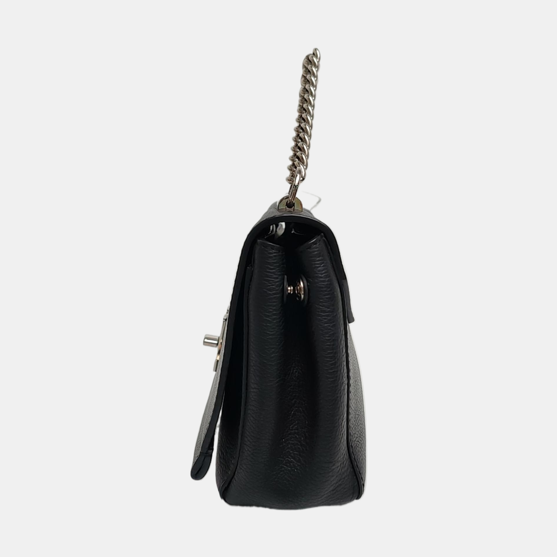 Authenticated pre-owned  Lockme BB Calfskin Black - Shoulder Bag at Looply