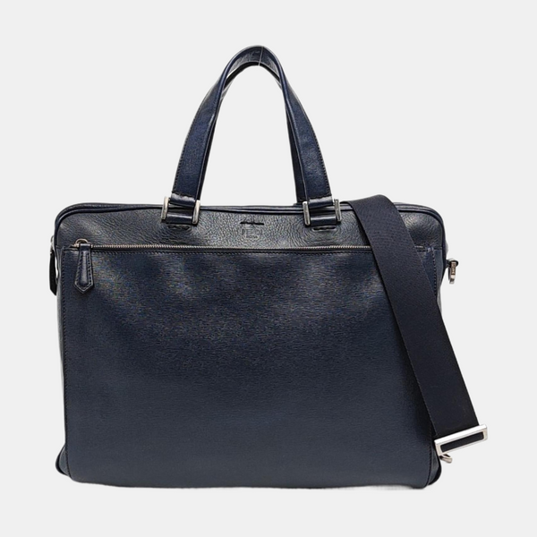 Calfskin Shoulder Bag Blue