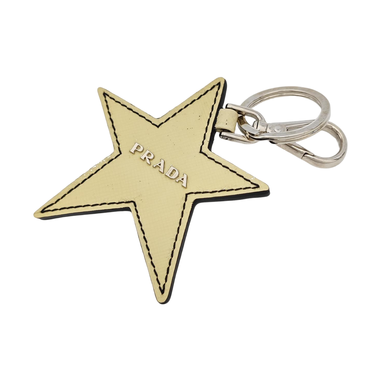Authenticated pre-owned  Leather Off White Bag Charm - Bag Charm at Looply