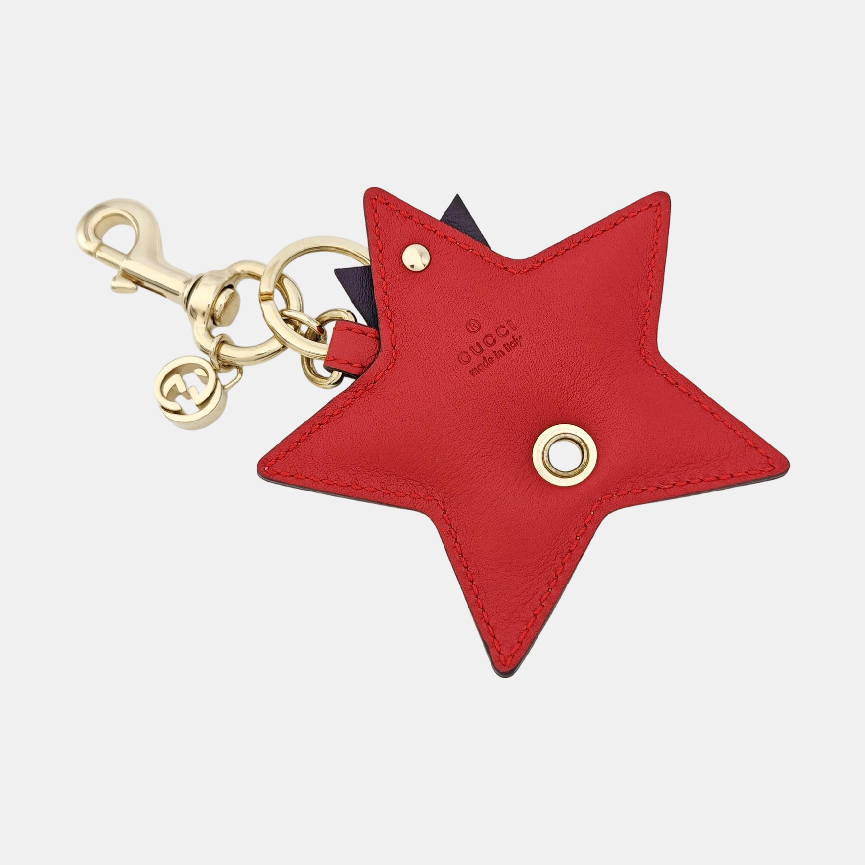Authenticated pre-owned  Leather Khaki Bag Charm - Bag Charm at Looply