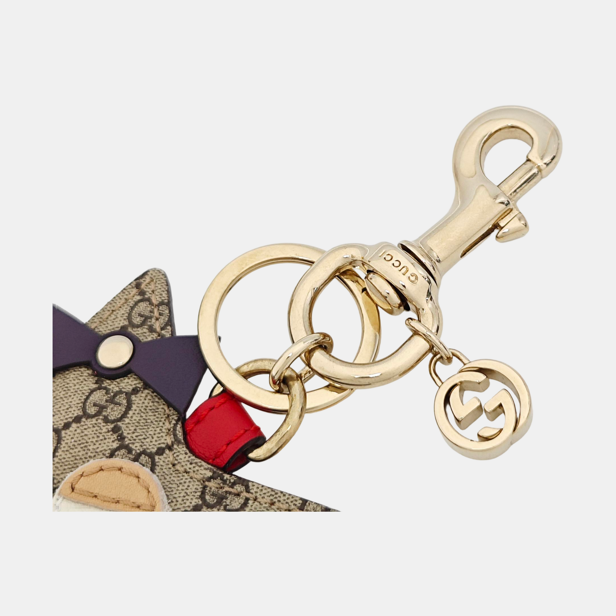 Authenticated pre-owned  Leather Khaki Bag Charm - Bag Charm at Looply