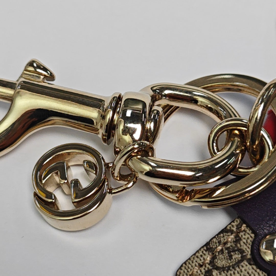 Authenticated pre-owned  Leather Khaki Bag Charm - Bag Charm at Looply