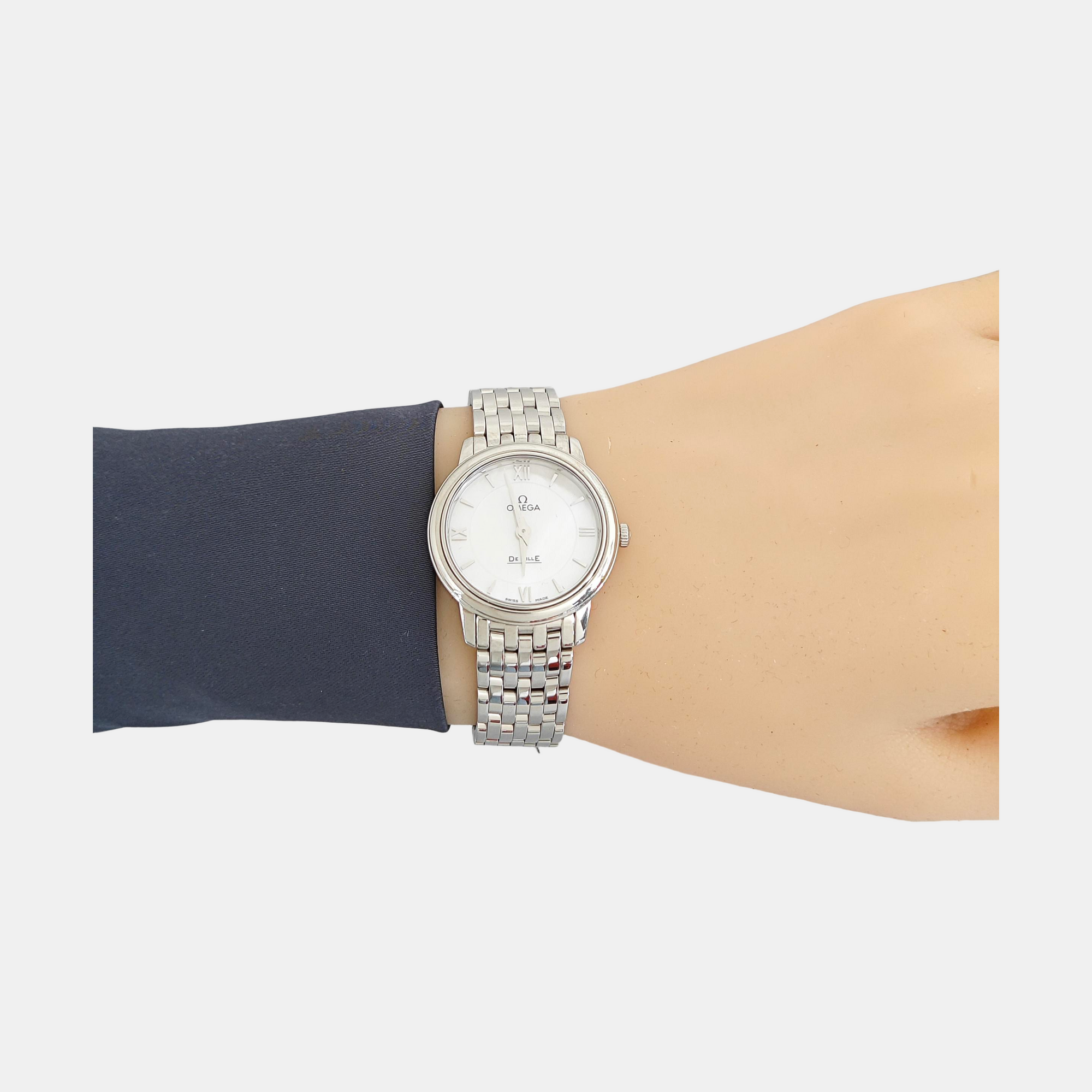 DE VILLE 27.4mm White Quartz Watch