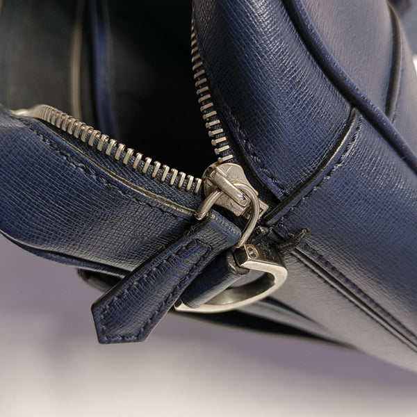 Calfskin Shoulder Bag Blue