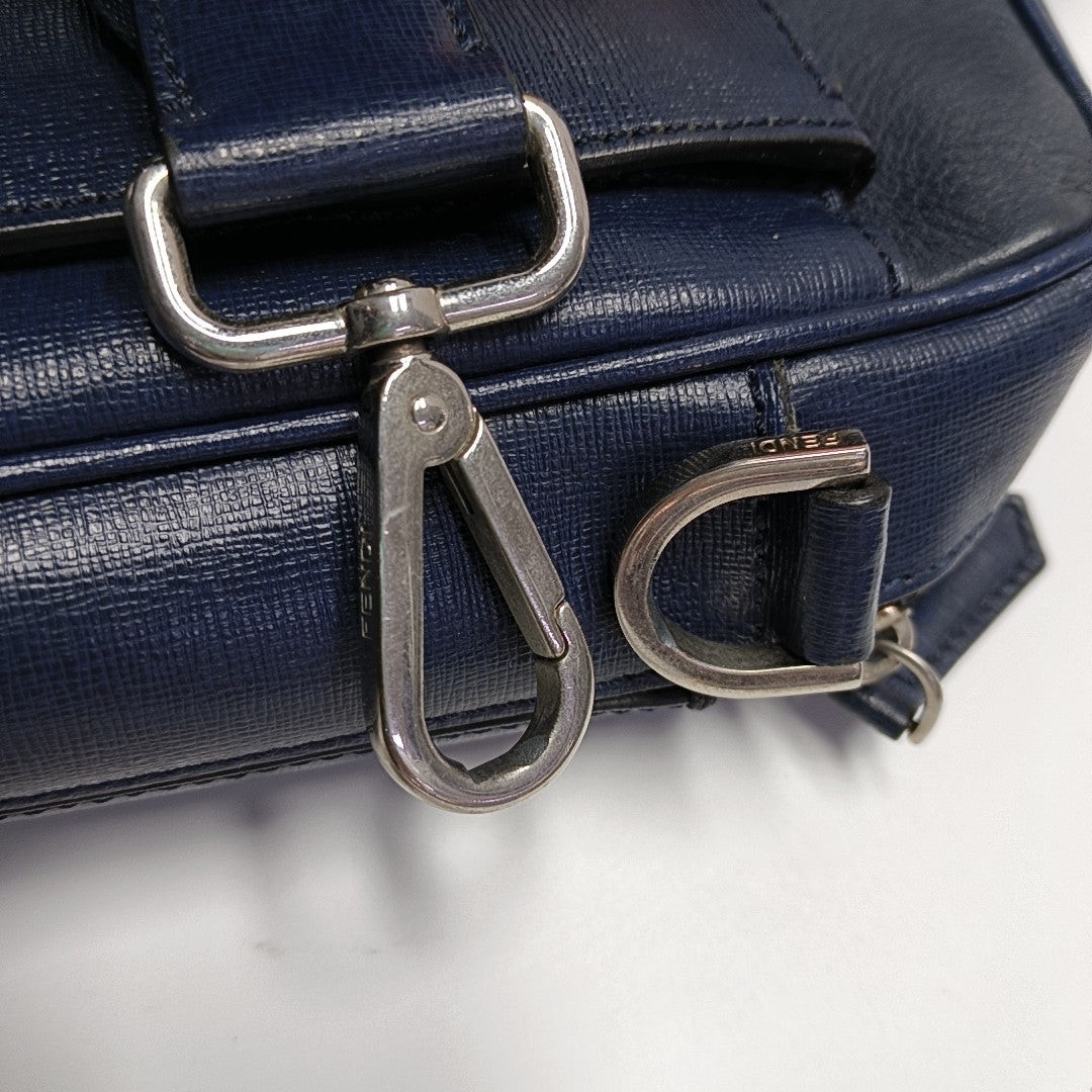 Calfskin Shoulder Bag Blue