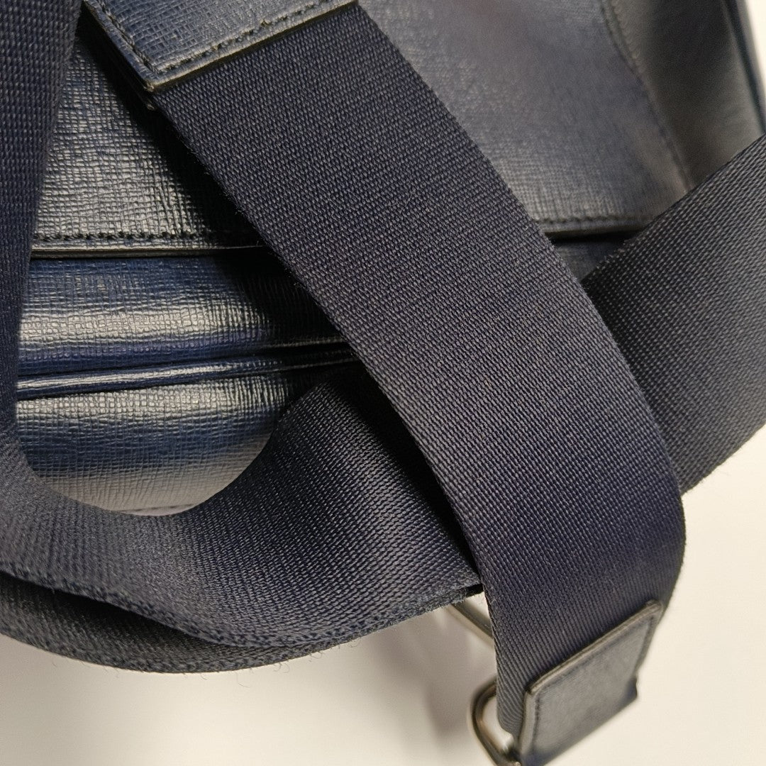 Calfskin Shoulder Bag Blue