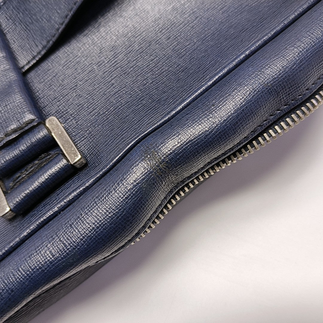 Calfskin Shoulder Bag Blue