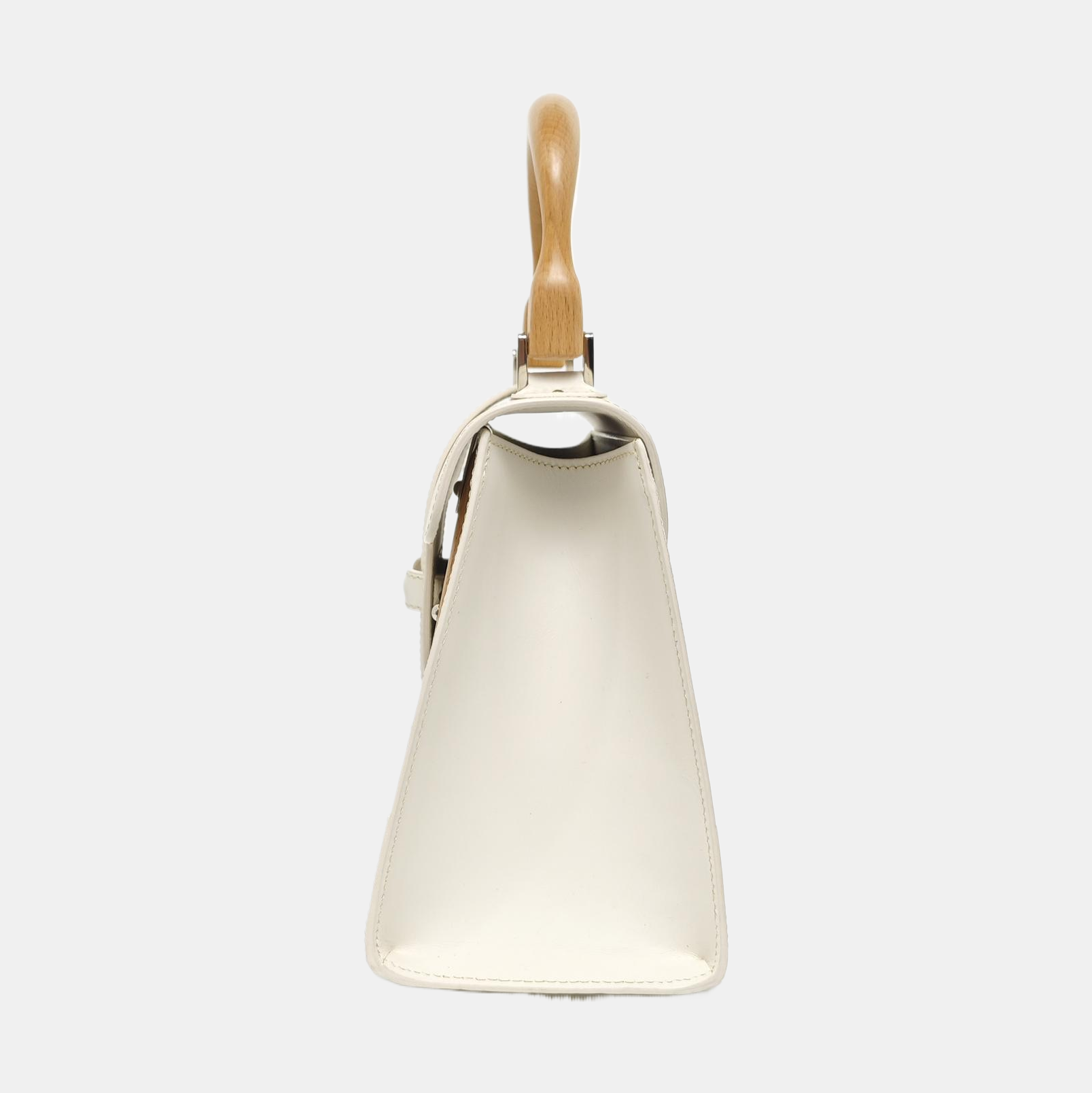 Authenticated pre-owned  Saïgon Small Coated Canvas White - Shoulder Bag at Looply