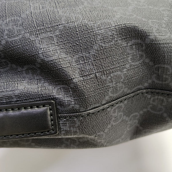 GG Supreme Monogram Coated Canvas Gray